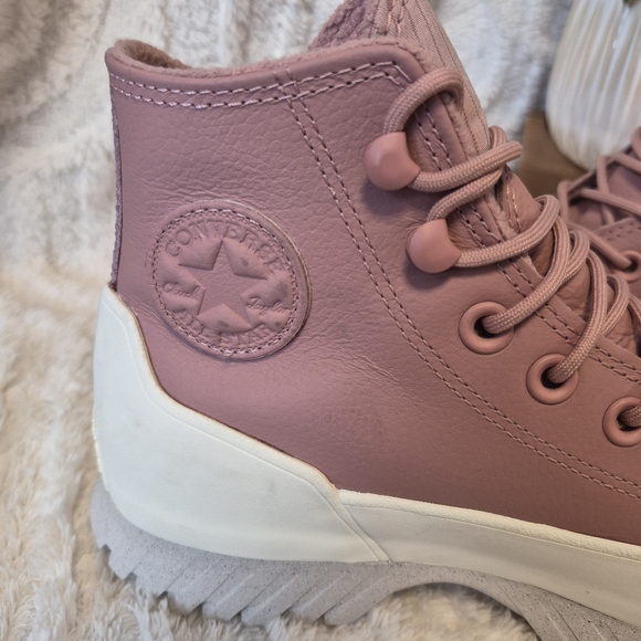 Converse Chuck Taylor All Star Lugged 2.0 Sneakers Pink Waterproof Women’s Sz 6 - Picture 13 of 16